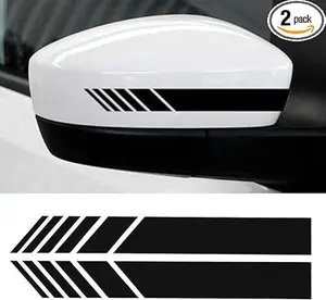 2pcs Car Rear View Mirror Stickers Decor DIY Car Body Sticker Side Decal Stripe Decals SUV Vinyl Graphic
