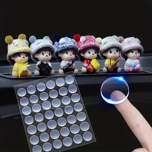 Double-sided Clear Tape Dots, 100pcs Waterproof Removable Adhesive Dots, Mounting Pads for Balloons, Car Decorations, Home Decor