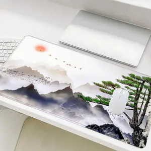 Large Gaming Mouse Pad, Non-slip Rubber Base Stitched Edge Desk Pad, Office Desk Accessories for Laptop Desktop for Home Office