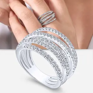 Geometric Wire-Wrap Design Ring |   Vintage Multi-Layer Style |   Trendy Statement Band