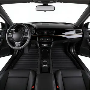 Custom Car Floor Mat For BMW Z4 E85 2004~2007 Ford Focus 3 2014~2017 Volvo V50 2004~2012 Subaru Forester 2008~2012 Left/Right -hand Drive Auto Interior Accessories Fashion Stripe Styling Carpet Waterproof Design Full Coverage Floor Mats For Car