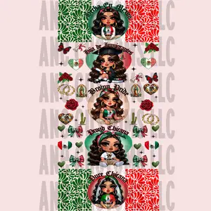 Mexican UVDTF Bundle - Decorative Stickers for Home Decor, Featuring Mexican Themes and Floral Designs
