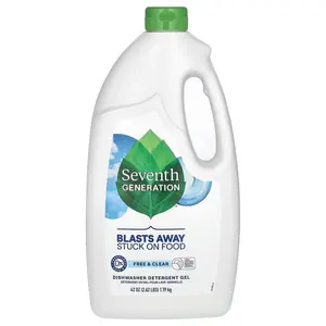 Seventh Generation Dishwasher Detergent Gel, Free & Clear, 2.62 lb (1.19 kg) Seventh Generation Dishwasher Detergent Gel, Free & Clear, 2.62 lb (1.19 kg)