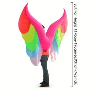 Angel or Devil? Wings Inflatable Suit for You to Choose, Quirky Artifact for Halloween and Other Festival Parties
