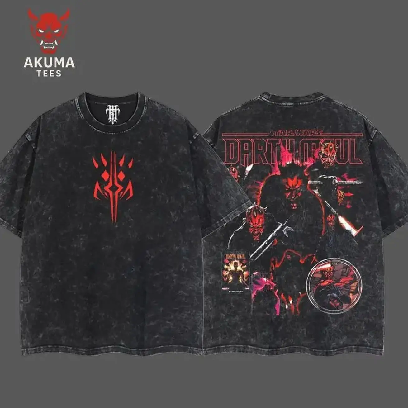 Darth Maul villain Vintage Retro Comfort T-shirt, Double-Sided Graphic Tee, Unisex Casual Comfort T-shirt, Soft Wearable Gift, Movie Lovers Graphic Tee, Vintage Streetwear for Daily Fit, Movie Superhero Lover 48T
