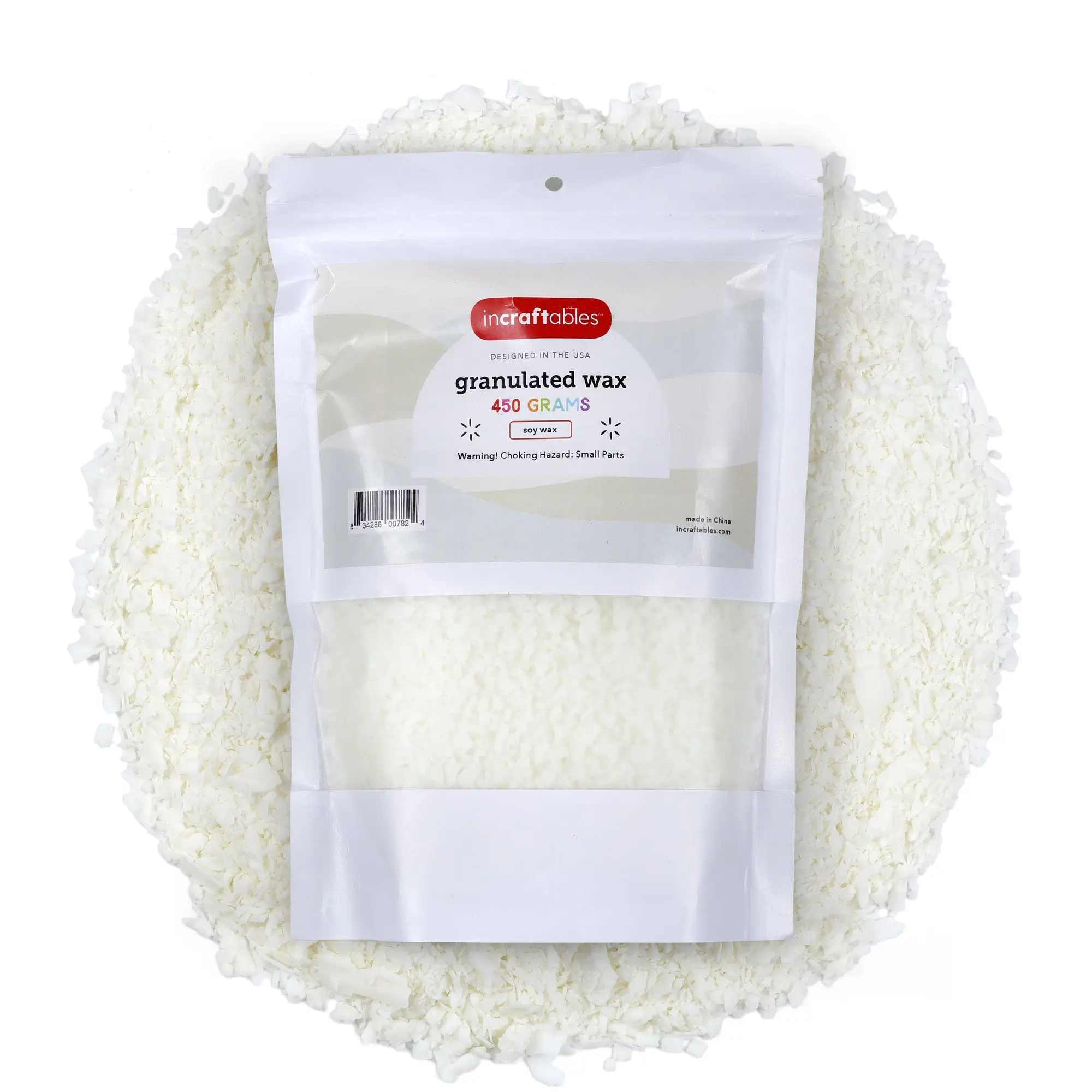 Incraftables Soy Candle Wax for Candle Making (1 lbs). Best Soy Wax for Candle Making. Granulated Bulk Candle Wax Refill. Wax Flakes for Candle Making Kit. DIY Candle Making Supplies for Kids & Adults