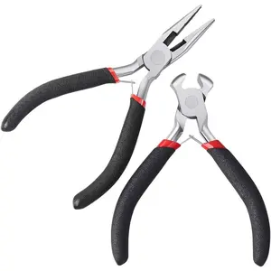 2-piece zipper repair tool kit - includes pliers and tools for replacing zippers, manual repair tools