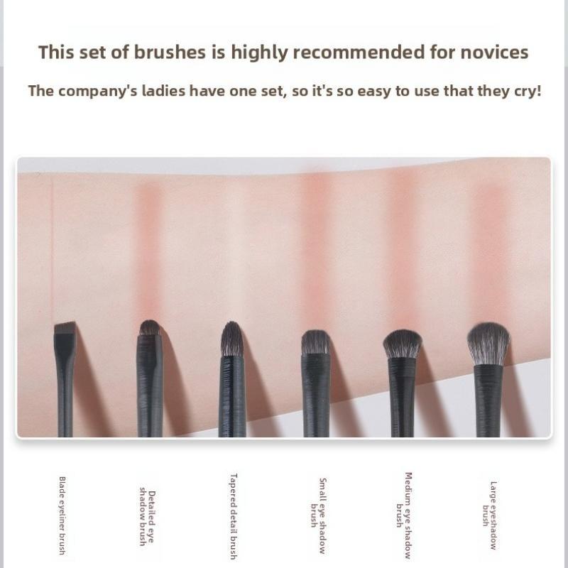 Soft Bristle 10-Piece Makeup Brush Set Eyeshadow Eye Makeup Blending Aegyo-sal Eyeliner Detail Nose Shadow Brush Beauty Tools