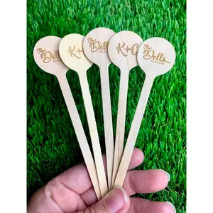 50 Personalized Wood Engraved Stir Sticks, Cocktail sticks, Wedding Drink Sticks