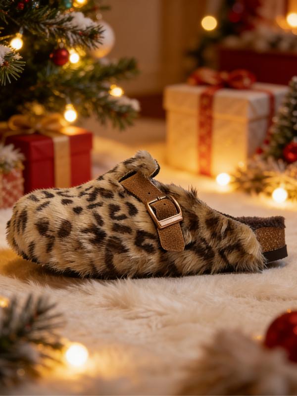 Women Men High-Quality Faux Fur Slippers, Anti-Slip Warm Outdoor Shoes, Casual Fashion Winter Boots, Perfect Gift Choice