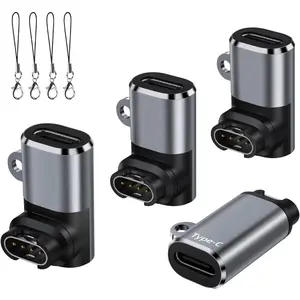Watch Charger Cable Adapter 4-Pack,Type-C Charging Cord For Fenix 8,7,7X,6 Pro Solar,Vivoactive 6,5,4S,Venu 3,3S SQ,Forerunner 770,965,255,155,Tactix,Instinct 3,Epix 2