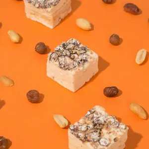 Malvi Mallow Fluffy Nutter Marshmallow 4-Pack - Peanut Marshmallows with Chocolate Hazelnut Crunch in Festive Gift Box - All-Natural Snack & Candy Bonbon Sweet