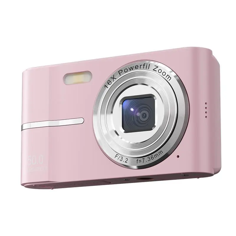 Auto Focus Digital Camera, Compact FHD 1080P Portable Vlog Camera, High Definition Camera, Vlogging Camera with 16X Zoom, Small Point and Shoot Camera for Outdoor Sports, Travel, Daily Use, USB Charging