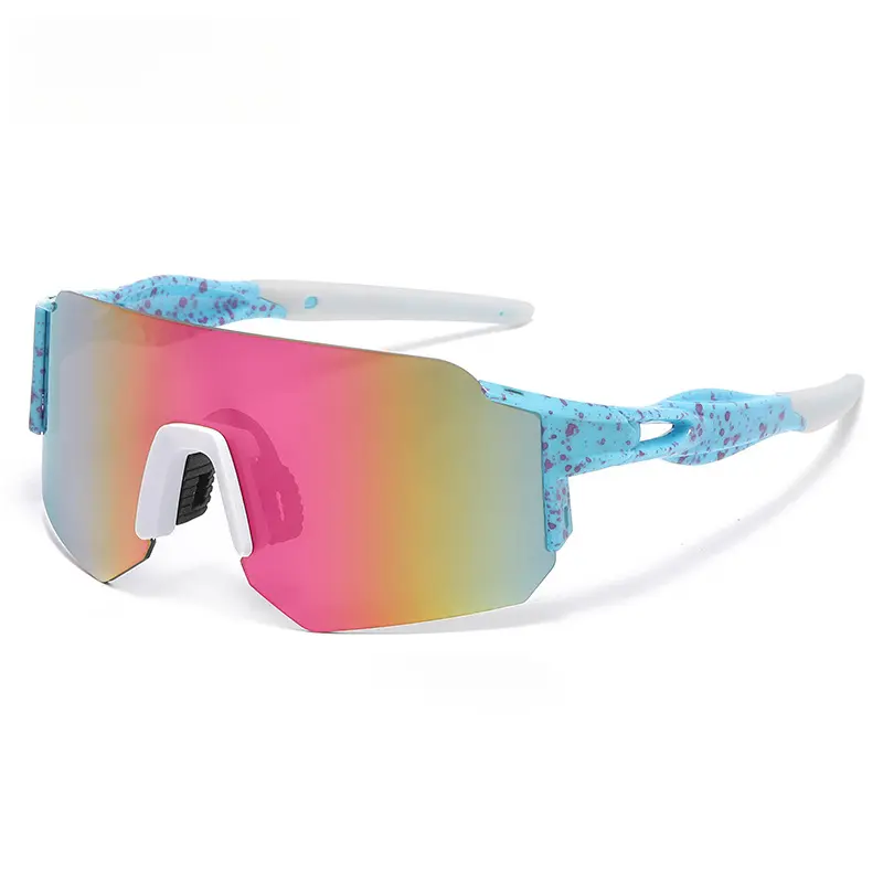 Powder-dotted blue-purple powder film