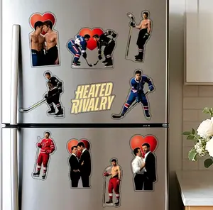 Heatedd Movie Riivalry Couple Magnet (RANDOM PACK), Shanee Hollanderr and Ilyya Razanovv Magnet,Hollanov Hockey Fan Magnet Decoration
