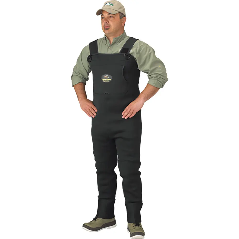 Caddis Mens Long Dark Green Neoprene Stockingfoot Waders