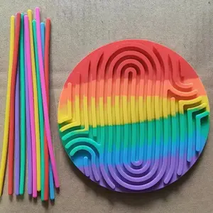 Dope Hot Silicone Sensory Activity Board, Dual-Sided Fidget Toy, Stress Relief for Anxiety, Autism, Adhd, Travel Essential, Teen Gift
