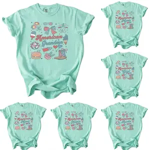 Custom Patriotic Mama Nana Auntie Comfort Colors Shirt, American Mama Nana Auntie Shirt, 4th Of July Mom Shirt, Mama Fourth Of July Shirt, Mama America Tee, Mama 4th Of July Shirt