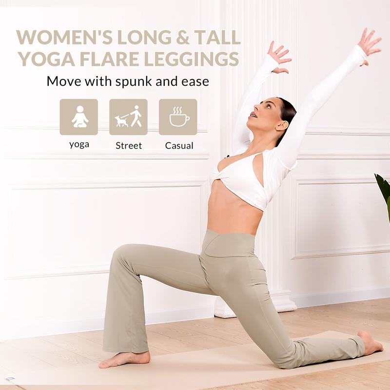 baleaf 29''/32''/34'' inseam Women Flare Leggings Crossover V-Cut Yoga Pants Flare Khakis High Waist Casual Workout Lounge Tall Bottom Pockets Petite Girls Forbidden Pants baleaf 29''/32''/34'' inseam Women Flare Leggings Crossover V-Cut Yoga Pants Flare Khakis High Waist Casual Workout Lounge Tall Bottom Pockets Petite Girls Forbidden Pants