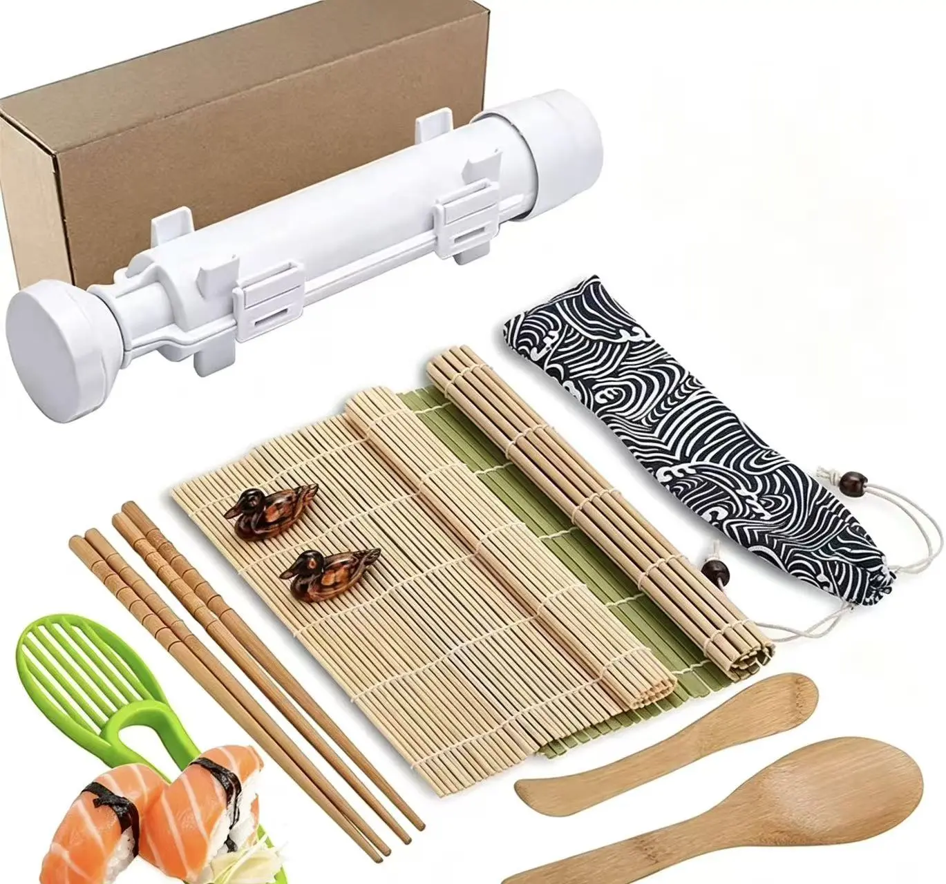 Beginner Sushi Making Kit, DIY Sushi Prep Tool Set For Home Use
