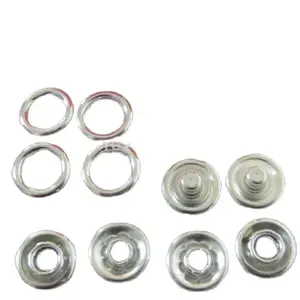 50set/lot About 9.5mm prong metal snap buttons snap silver plated buttons garment accessory baby romper scrapbooking