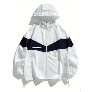 Summer Women Sun Protection Coat Breathable Loose Couple Sunscreen Jacket