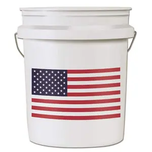 Usa Flag 5 gal. Bucket without LiD