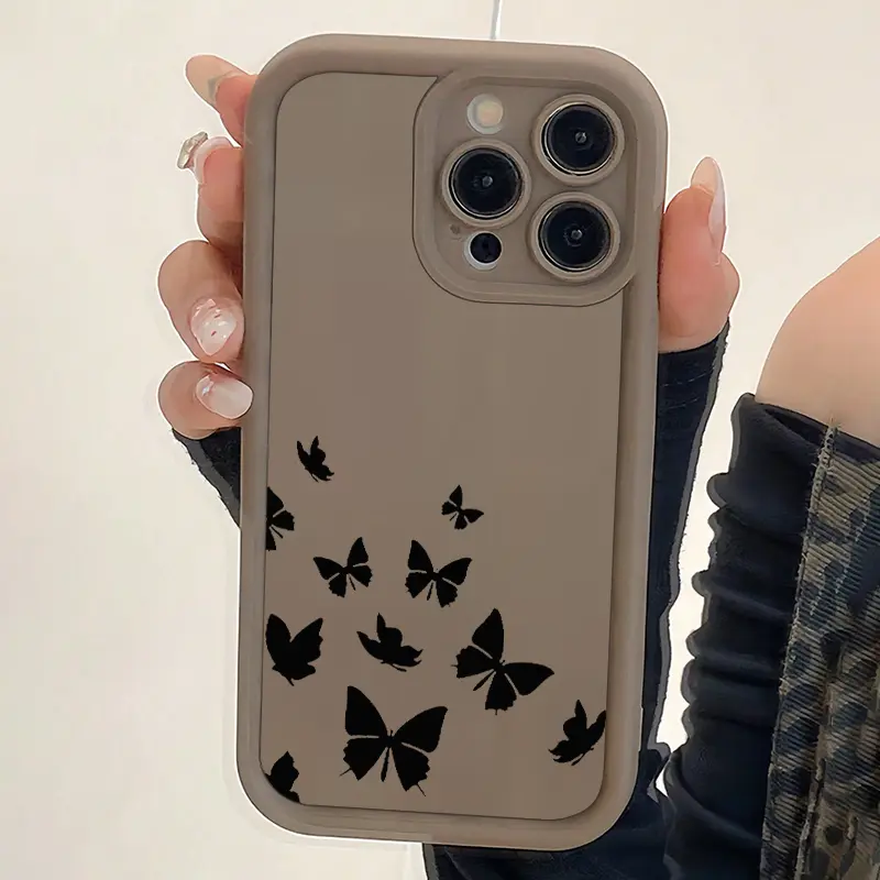Butterfly Tpu Phone Case for iPhone 6/7/8/x/XS/XR/XS Max, Shockproof Full Coverage, Perfect Gift for Women and Girls