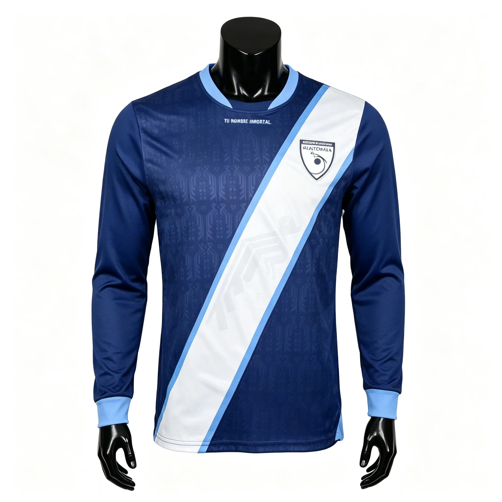 2526  Guateamala Home and Away Long Sleeve Blue Soccer Jerseys
