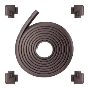 Baby Proofing Corner Protector, 18 ft Cushion, 8 Corner Pads, Soft NBR Foam, 3M Adhesive, Child Proof Table Safety Bumper Guards, Easy Installation, for Furniture Fireplace Protection