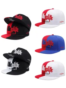2026 New Fashionable and Personalized Baseball Hat Riot LIFE Embroidered Color blocked Skateboarding Hat Street Creative Hip Hop Hat Outdoor Sports Sunshade Hat Daily Commuter Decorative Hat Male Female Same Style Casual Flat Edge Hat