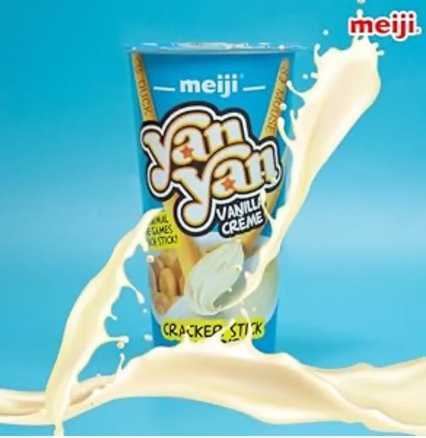 Meiji Yan Yan Dipping Sticks, Vanilla Crème - 2 oz, Snack