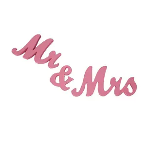 Garvee Wooden Mr And Mrs Letter Ornament Wedding Props Large Photography Props Set