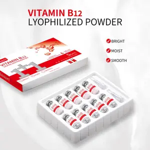 Vitamin B12 Freeze-Dried Powder Set, Skincare Serum, Smooth Moisturizing Care, Liquid Form, Single Item Pack, Non-Flammable