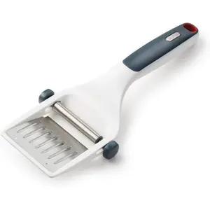 Zyliss Dial & Slice Cheese Slicer - Adjustable, Handheld Cheese Slicer with Stainless Steel Edge and Ergonomic Handle White