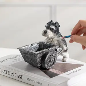 Creative Personalized Dog Ashtray Trendy Anti-Flying Ash Tray Cute Decorative Ornament for Home Living Room & Office Modern Living Room Decor