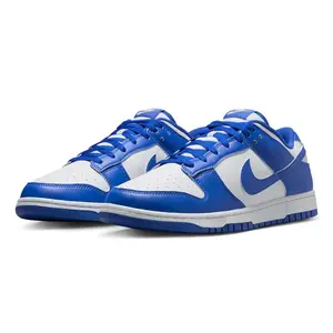 Men's Nike Dunk Low "Kentucky" White/Hyper Royal "HF5441-112 Fashion Athletic Sneaker