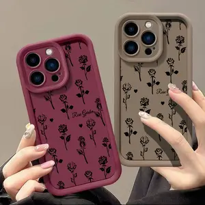 1PC Lucky Black Rose Phone Cases, Premium Protective Case for iPhone 17 Pro Max Cases Girls,iPhone 16 Case| Phonc Case iPhone 15 | iPhone 13 Phone Case 14 12 11 Air&Samsung S25 S24 S23, Military-Grade Shockproof Protection.