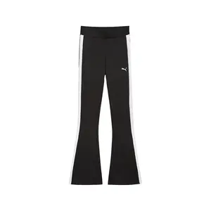 PUMA Womens T7 Flared Popper Leggings Casual - Black