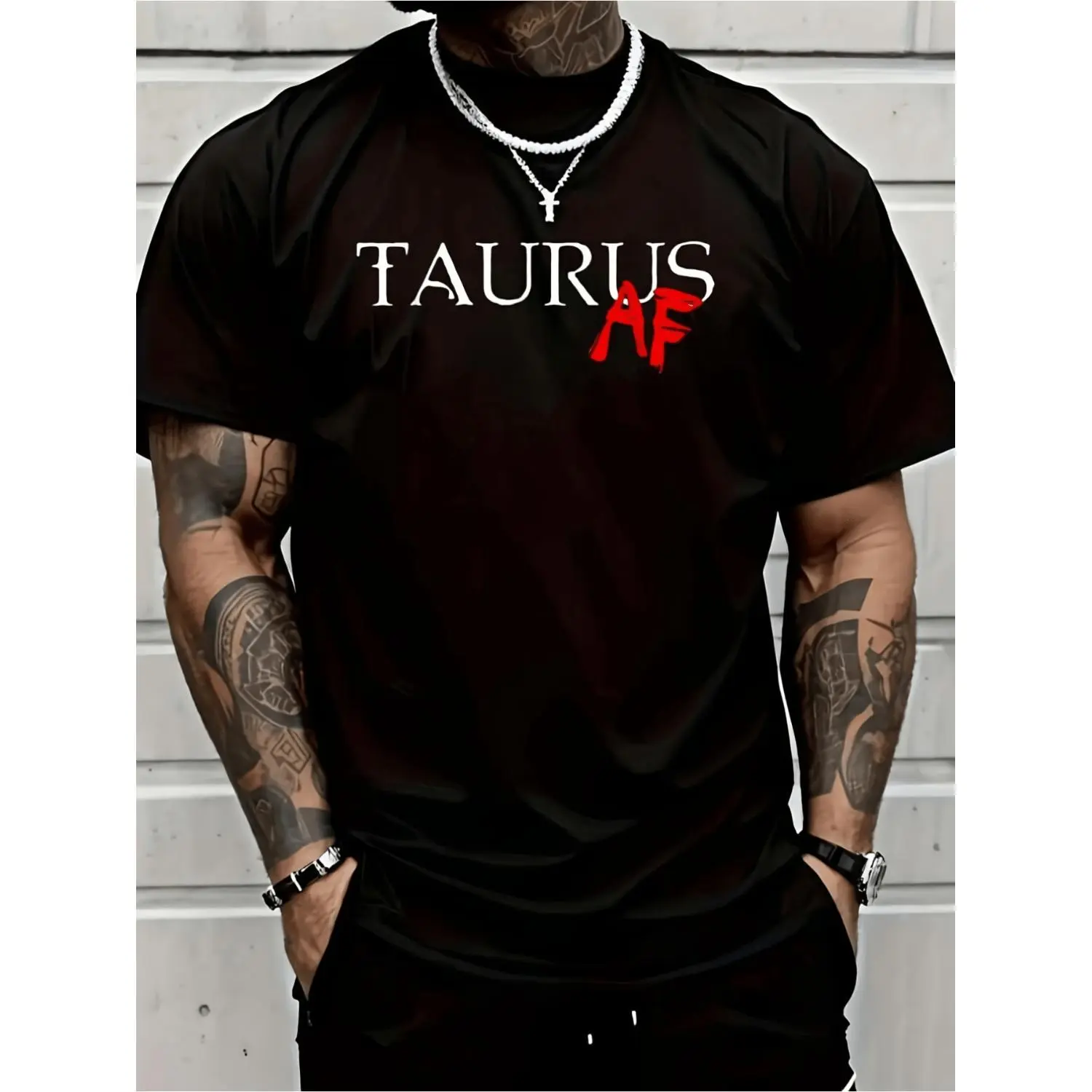 Women's Taurus Zodiac Graphic T-Shirt, Retro Astrology Short Sleeve Top in a Soft Breathable Cotton Blend, Relaxed Fit Casual Tee, Tshirt, Breathable Fabric, Round Neck, Zodiac Theme, All Seasons, Lightweight, Shortsleeve, Crew Neck
