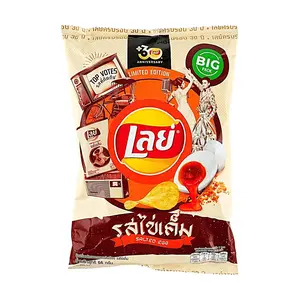 Lay's Thailand Salted Egg Yolk Potato Chips 66g - Limited Edition Flavor, Authentic Thai Snack