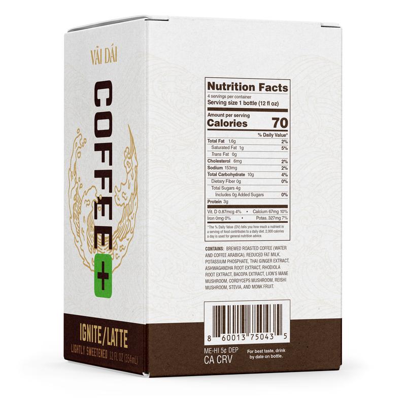 Vai Dai Coffee - Keto-Friendly, Sugar-Free, 12 oz Bottles