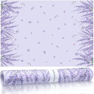 Eersida 20 Sheets 14 x 19.5 Inch Scented Drawer Liners for Dresser Non Adhesive Fragrant Drawer Liners Paper for Bedroom Kitchen Cabinet Home Shelf Closet (Lavender)