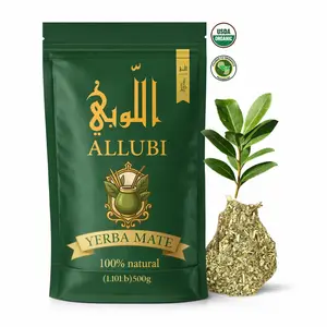 ALLUBI – Yerba Mate – 500g ( 1.1Ib ) Organic Traditional Natural Herbal Tea Beverage