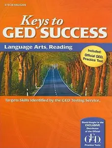 USED Book - Keys to GED Success: Language Arts, Reading by Steck-Vaughn (Paperback) - english