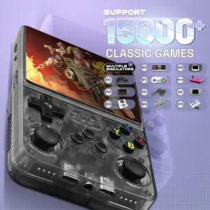 Retro handheld game console, open source R36S, 3.5-inch IPS screen, Linux system, portable gaming and entertainment device, including 64GTF card