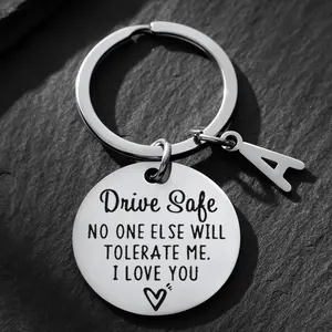 Handsome Drive Safe Keychain - Unique Birthday and Valentine's Day Gift for Boyfriend or Husband with Heartfelt Message - Premium Quality Keyri, Unisex Keychain