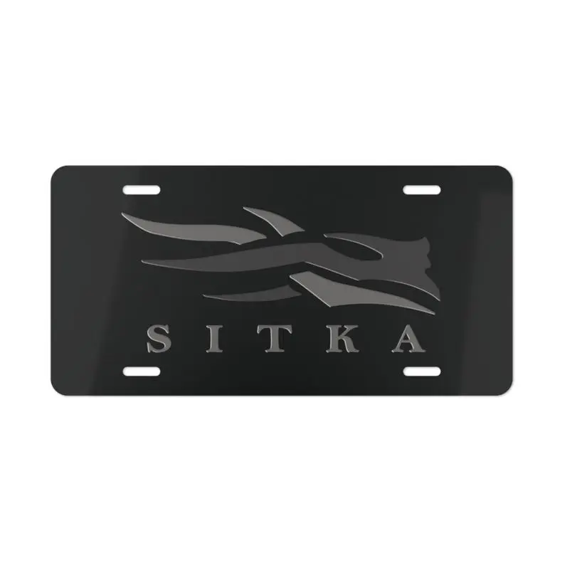 Camo Vanity Plate In Sitka Look Blackout