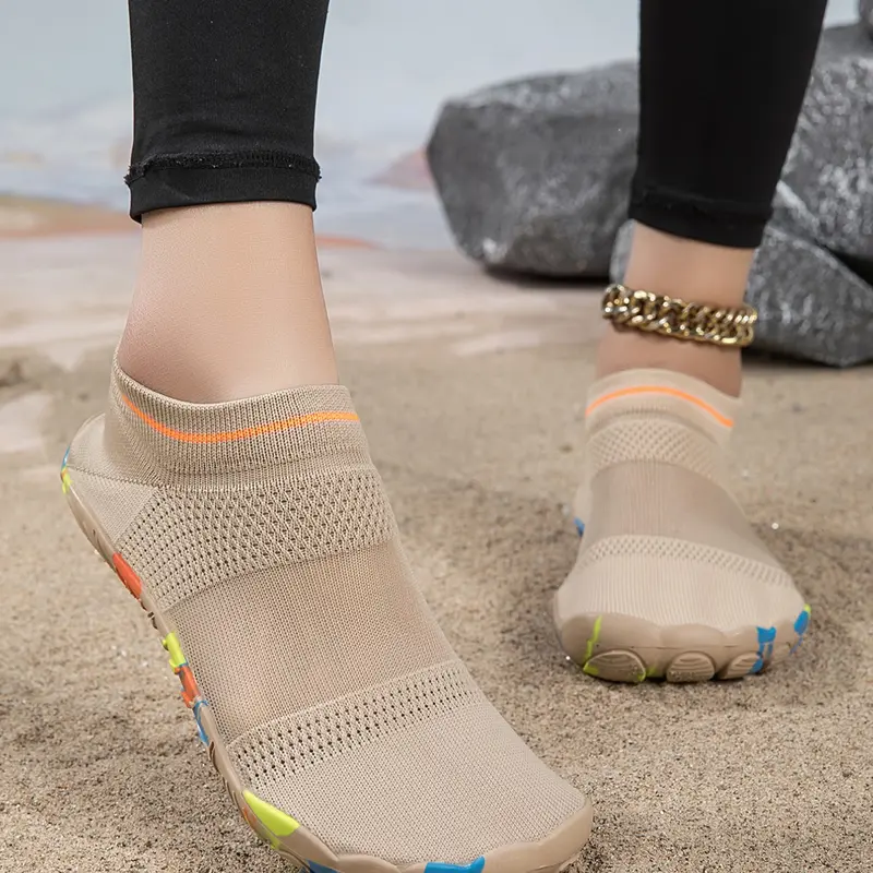 Unisex Breathable Wide Toe Water Shoes for Outdoor Sport, Non-Slip Minimalist Design Beach Aqua Shoes, Sporty Water Shoes