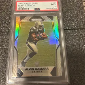 2017 Panini prizm Alvin Kamara, PSA 9 #291